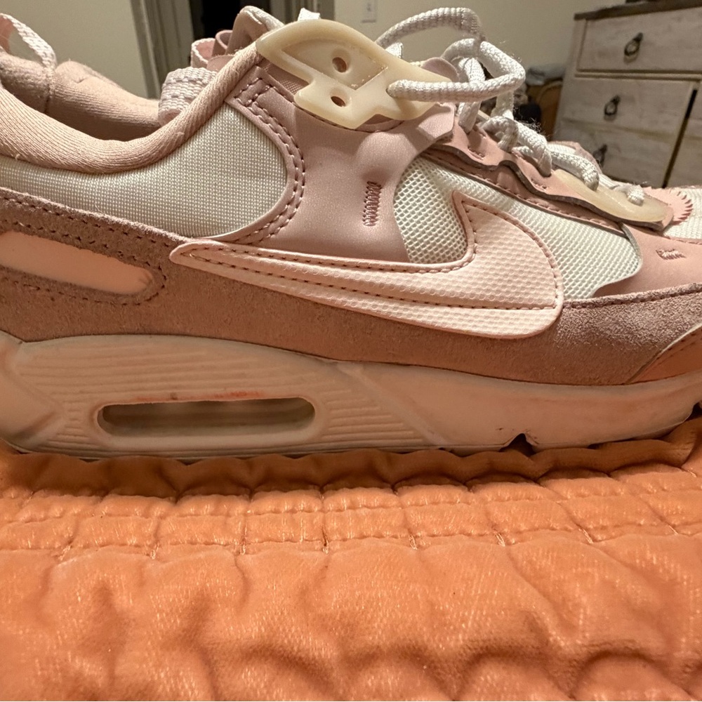 Nike Women's Blush and White Sneakers